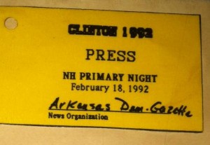 Election Night press pass