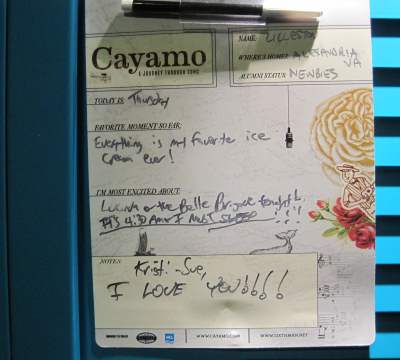 Cayamo message board